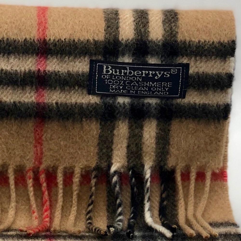 Authentic Burberry Nova Check 100% Cashmere Scarf